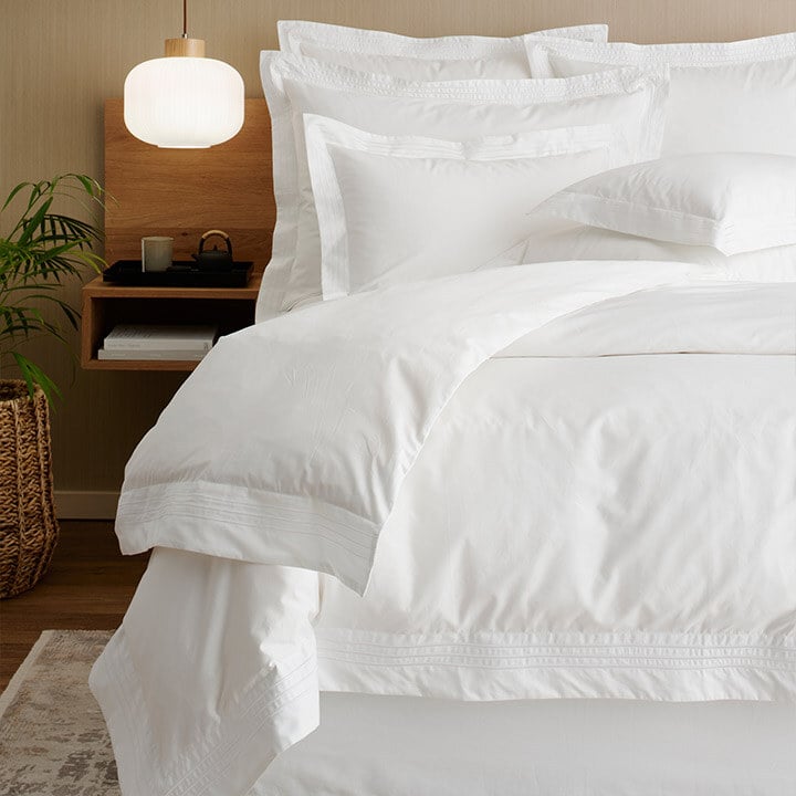 White Luxe Hotel Collection Continental Duvet Cover Set